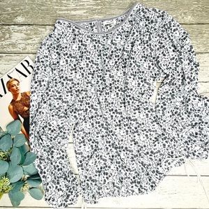 Max Studio Floral Peasant Top